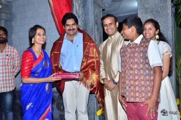 Pawan Kalyan At Andhra Prabha Office Ganesh Pooja